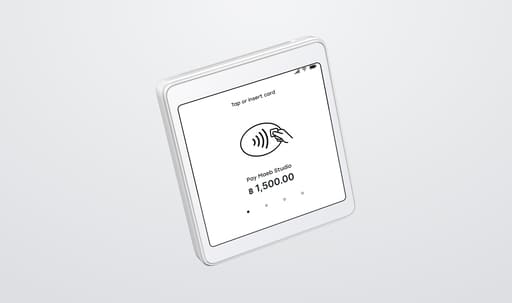 Thumbnail of a payment terminal screen with a contactless payment icon