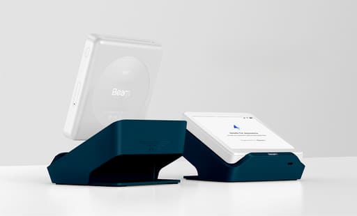 Thumbnail of two payment terminals, one showing 'Beam'